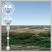 vlieg over Ronse in Google Earth